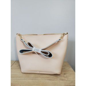 Summer & Rose Poppy Bag Vegan leather Blush w/reversible blue/blush strap NWOT